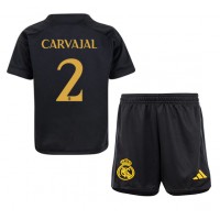 Real Madrid Daniel Carvajal #2 Tretí Detský futbalový dres 2023-24 Krátky Rukáv (+ trenírky)